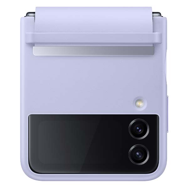 Samsung Flap Leather Cover (Suits Galaxy Z Flip4) - Serene Purple