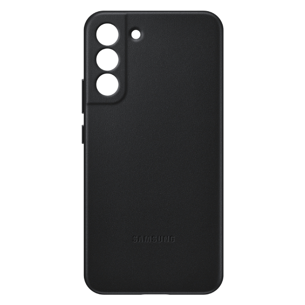 Samsung Leather Cover (Suits Galaxy S22+) - Black