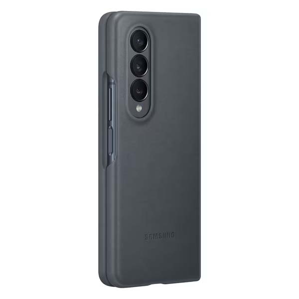 Samsung Leather Cover (Suits Galaxy Z Fold4) - Moss Grey