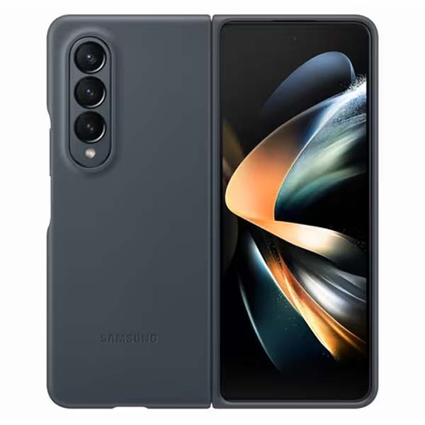 Samsung Leather Cover (Suits Galaxy Z Fold4) - Moss Grey