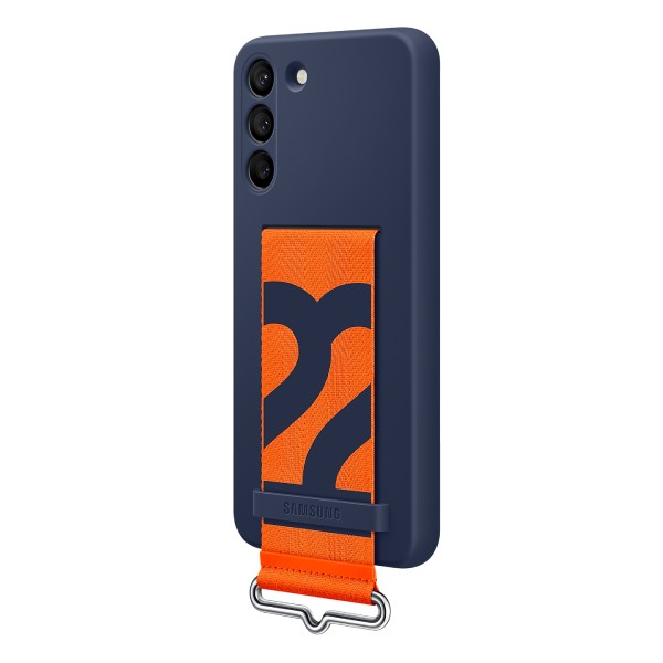 Samsung Silicone Cover with Strap (Suits Galaxy S22+) - Navy