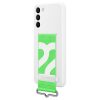 Samsung Silicone Cover with Strap (Suits Galaxy S22+) - White