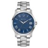 Bulova Classic Blue Dial Stainless Steel Men's Watch (96B386)