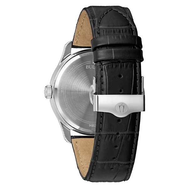 Bulova Classic Wilton Black Dial Stainless Steel Men's Watch (96B390)