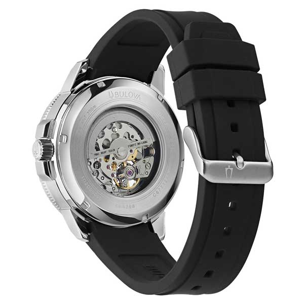 Bulova Marine Star Black Dial Automatic Men's Watch (96A288)