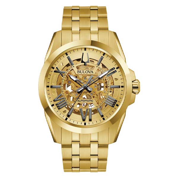 Bulova Sutton Chronograph Automatic Black Dial Men's Watch (97A162)
