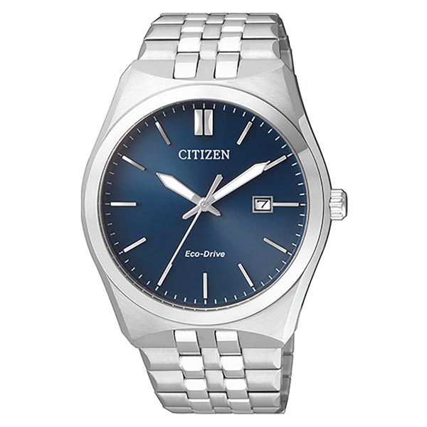 Citizen Dress Eco-Drive Blue Dial Stainless Steel Men's Watch (BM7330-67L)