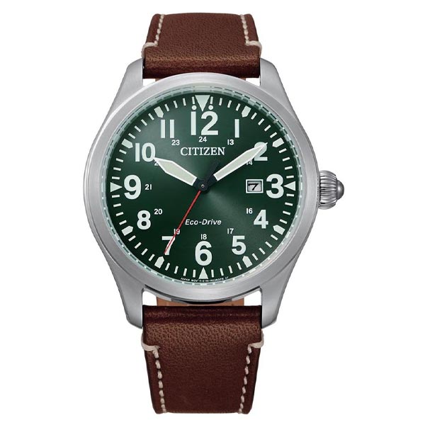 Citizen Dress Green Dial Stainless Steel Men's Watch (BM6838-25X)