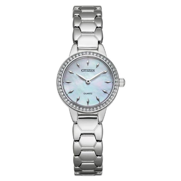 Citizen Eco-Drive Mother Of Pearl Stainless Steel Women's Watch (EZ7010-56D)