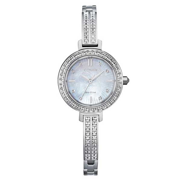 Citizen Silhouette Crystal Mother of pearl Women's Watch (EM0860-51D)