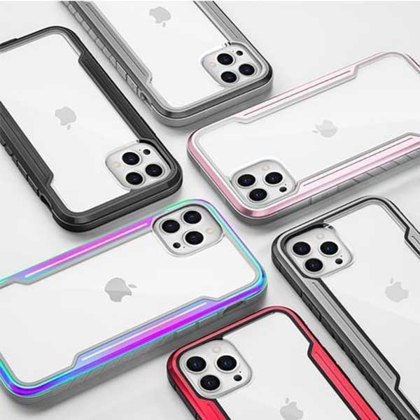 Love Mei iPhone SE 2020 Super Shockproof Silicone Aluminum Metal Heavy Duty  Protector Case