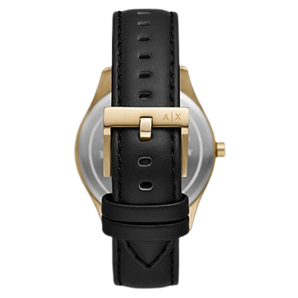 Armani Exchange Multifunction Black Leather Watch (AX1869)
