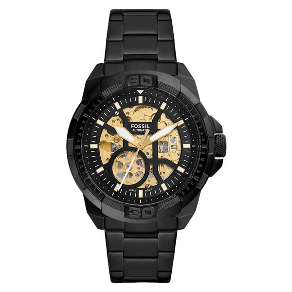 Fossil Bronson Automatic Black Stainless Steel Watch (ME3217)