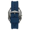 Fossil Inscription Three-Hand Date Navy Silicone Watch (FS5979)
