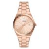 Fossil Scarlette Three-Hand Date Rose Gold-Tone Stainless Steel Watch (ES5258)