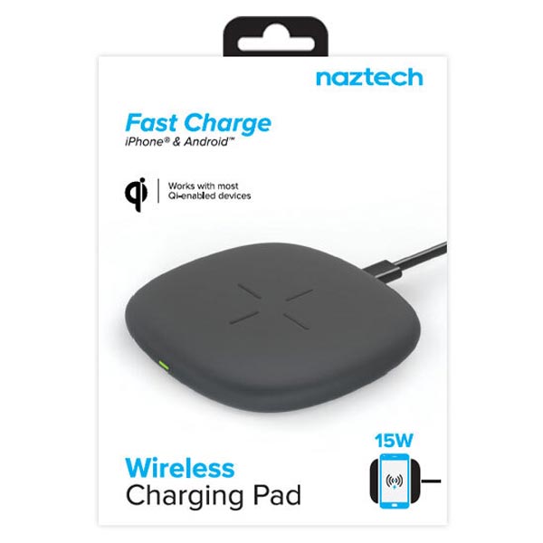 Naztech- 15W Fast Wireless Charging Pad