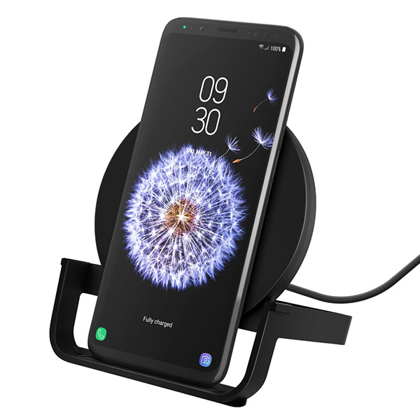 Belkin BoostCharge 10W Wireless Charging Stand - Black - Pop Phones, Australia