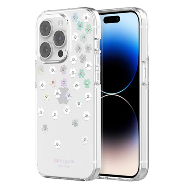 KSNY Protective HS Case (Suits iPhone 14 Pro) - Scattered Flowers