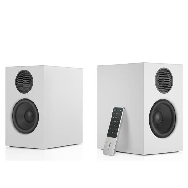 Audio Pro A26 WiFi Wireless Multiroom Home Entertainment Stereo Bookshelf Speakers - White