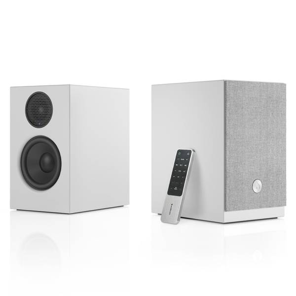 Audio Pro A28 Wi-Fi Wireless Multiroom Home Entertainment Stereo Bookshelf Speakers - White