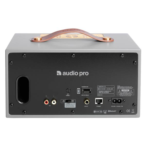 Audio Pro C5 Compact Wi-Fi Wireless Multiroom Speaker (Works with Alexa) - Grey