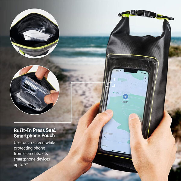 Pelican Marine Water Resistant for 2L Dry Bag - Black/Neon Yellow