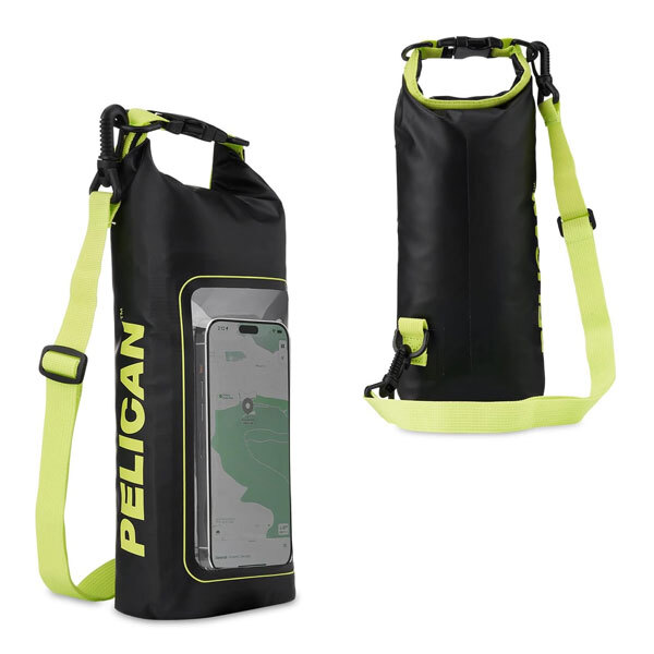 Pelican Marine Water Resistant for 2L Dry Bag - Black/Neon Yellow - POP Phones, Australia