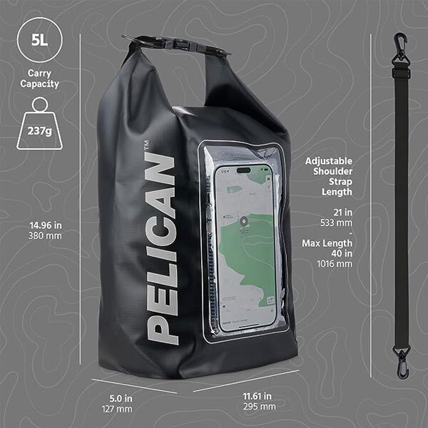Pelican Marine Water Resistant for 5L Dry Bag - Stealth Black