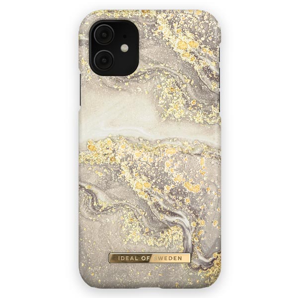 Ideal Of Sweden Fashion Case (Suits iPhone 11/XR) - Sparkle Greige Marble