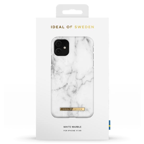 Ideal Of Sweden Fashion Case (Suits iPhone 11/XR) - White Marble