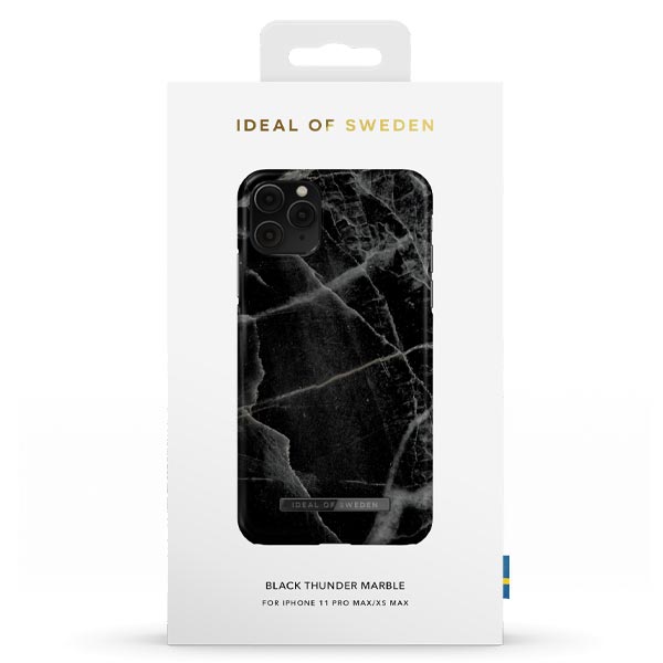 Ideal Of Sweden Fashion Case (Suits iPhone XS Max) - Black Marble