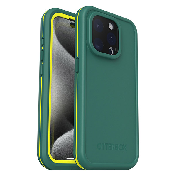 OtterBox Fre Waterproof MagSafe Case (Suits iPhone 15 Pro) - Green - POP Phones, Australia