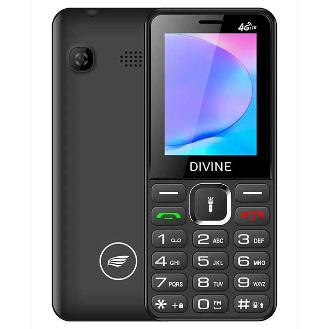 Divine JL21 4G Feature Phones - Black - POP Phones, Australia