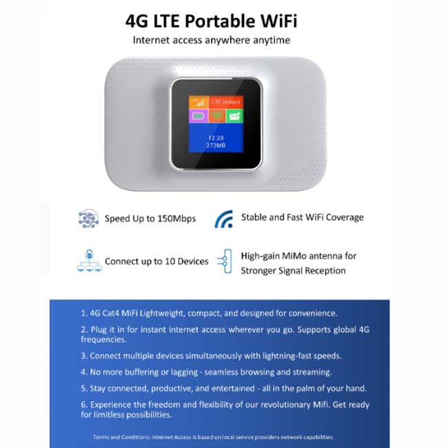 Signalinks 4G LTE Portable Wi-Fi (M603+) - White - POP Phones, Australia