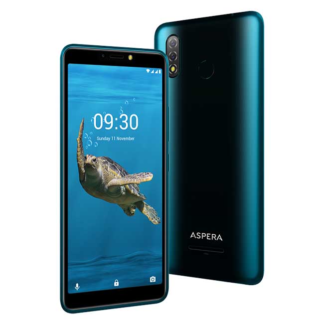 Aspera AS6 4G (Dual Sim, 5.99-inch, 2GB RAM+5.99GB Storage) – Teal - Pop Phones, Australia