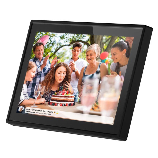 Frameo 10.1-inch Smart Photo Frame - Black - Pop Phones, Australia