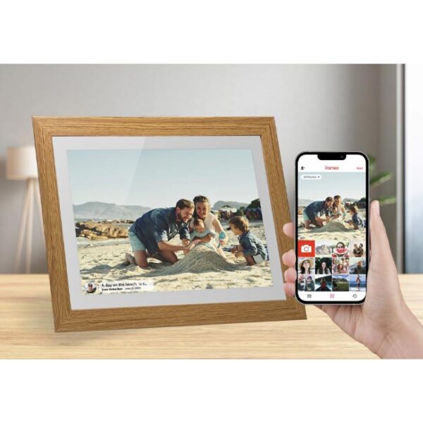 Frameo Smart Photo Frame - White Oak