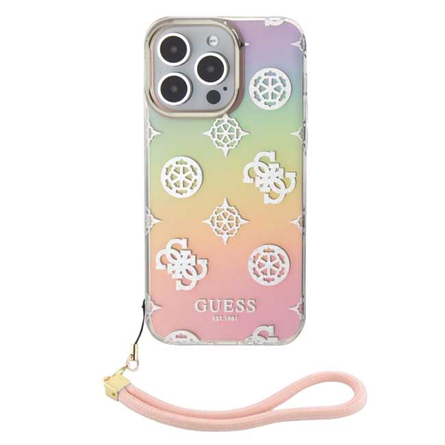Guess Glitter Peony Edition Case (Suits iPhone 15 Pro Max) - Pink - Pop Phones, Australia
