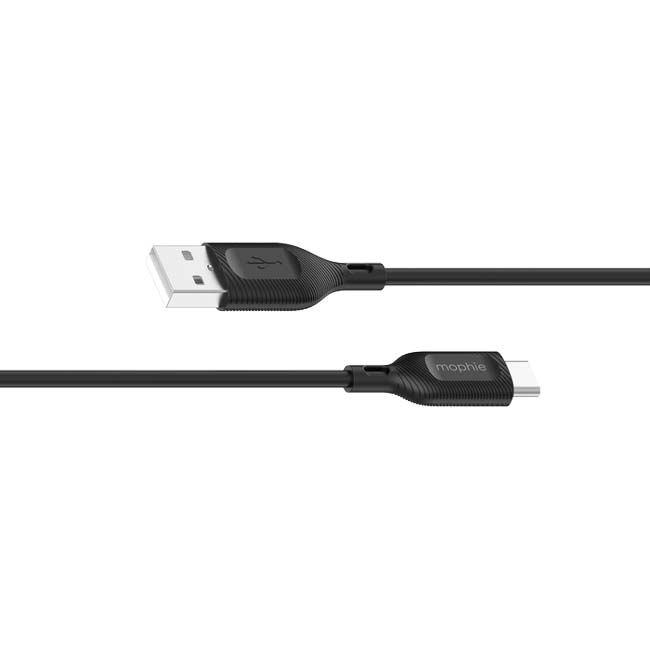 Mophie Essential USB-C to USB-A Cable 1M - Black - Pop Phones, Australia