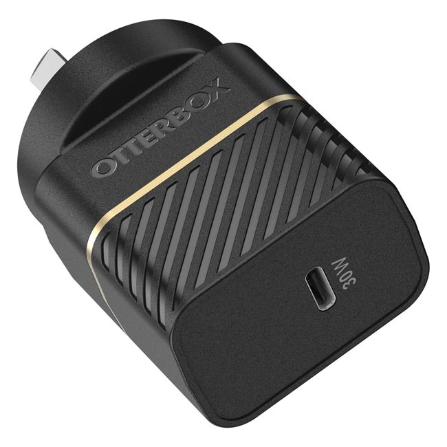 Otterbox 30W USB-C GaN Fast Charge Wall Charger - Black - Pop Phones, Australia