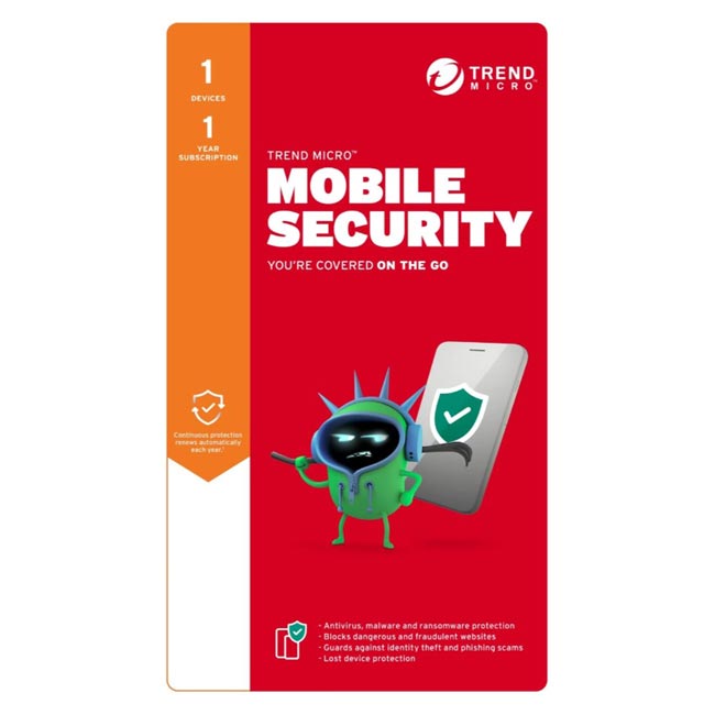 Trend Micro Mobile Security 1 Device 1 Year - Pop Phones, Australia