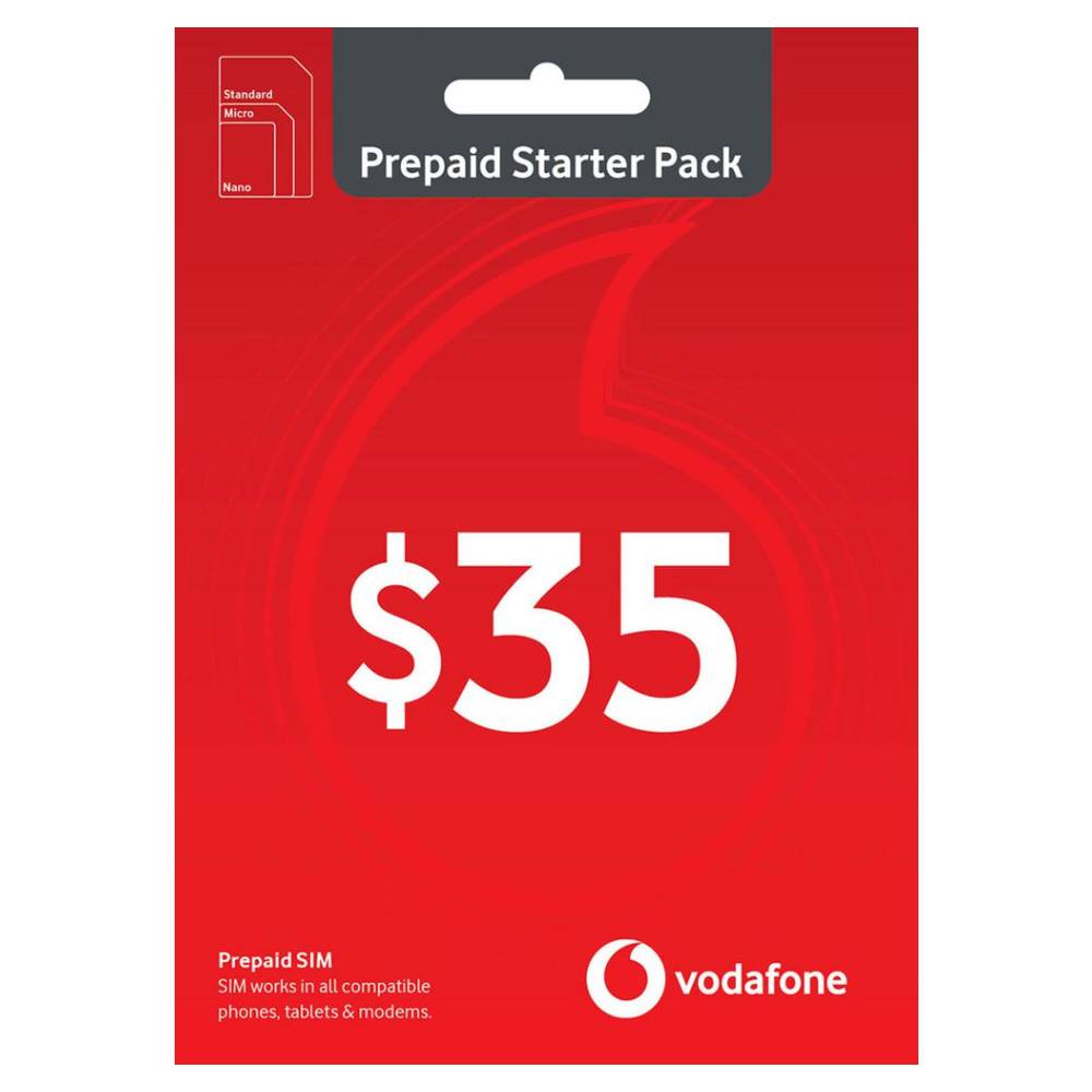 Vodafone $35 Prepaid Starter Pack Simcard - Pop Phones, Australia