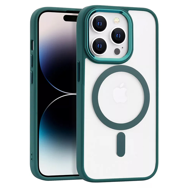 Soka-Hard-MagSafe-Case-Suits-iPhone-14-Pro-Green