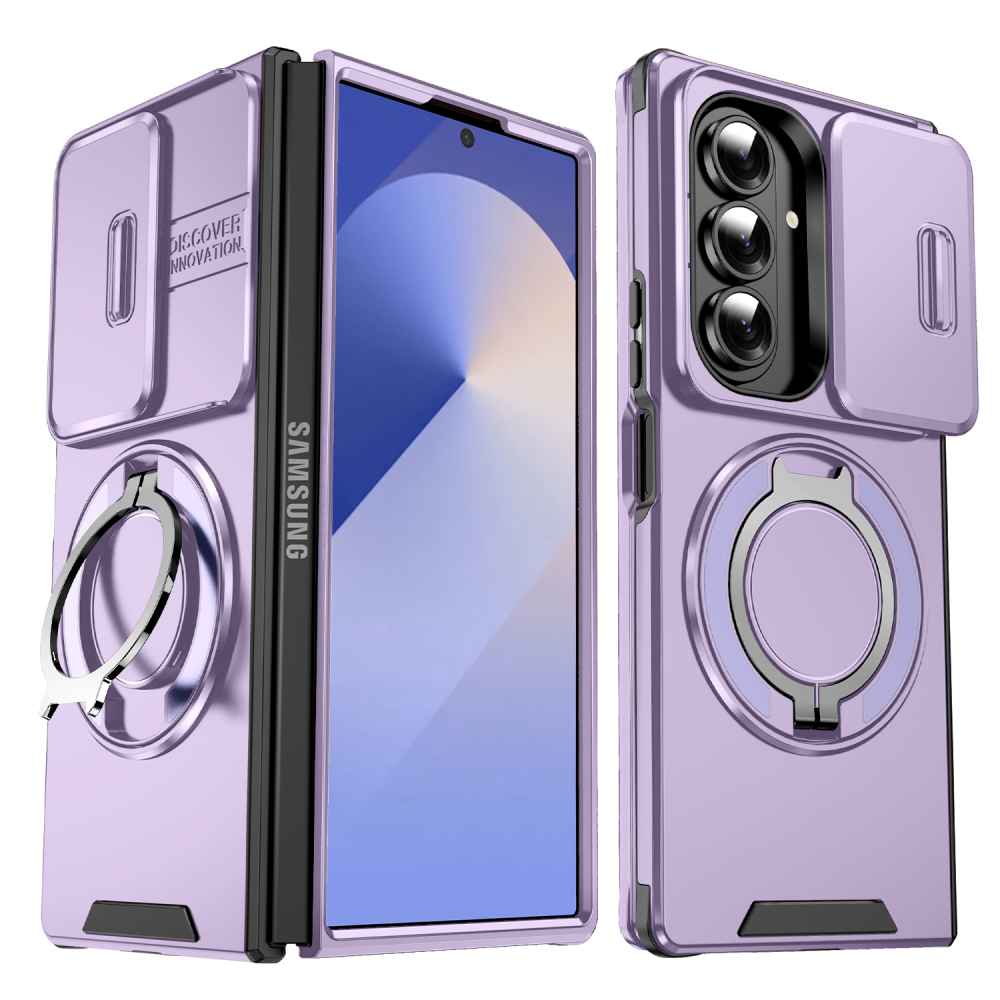Soka Smooth Armor with Stand Case (Suits Galaxy Z Fold 7) – Purple - Pop Phones, Australia