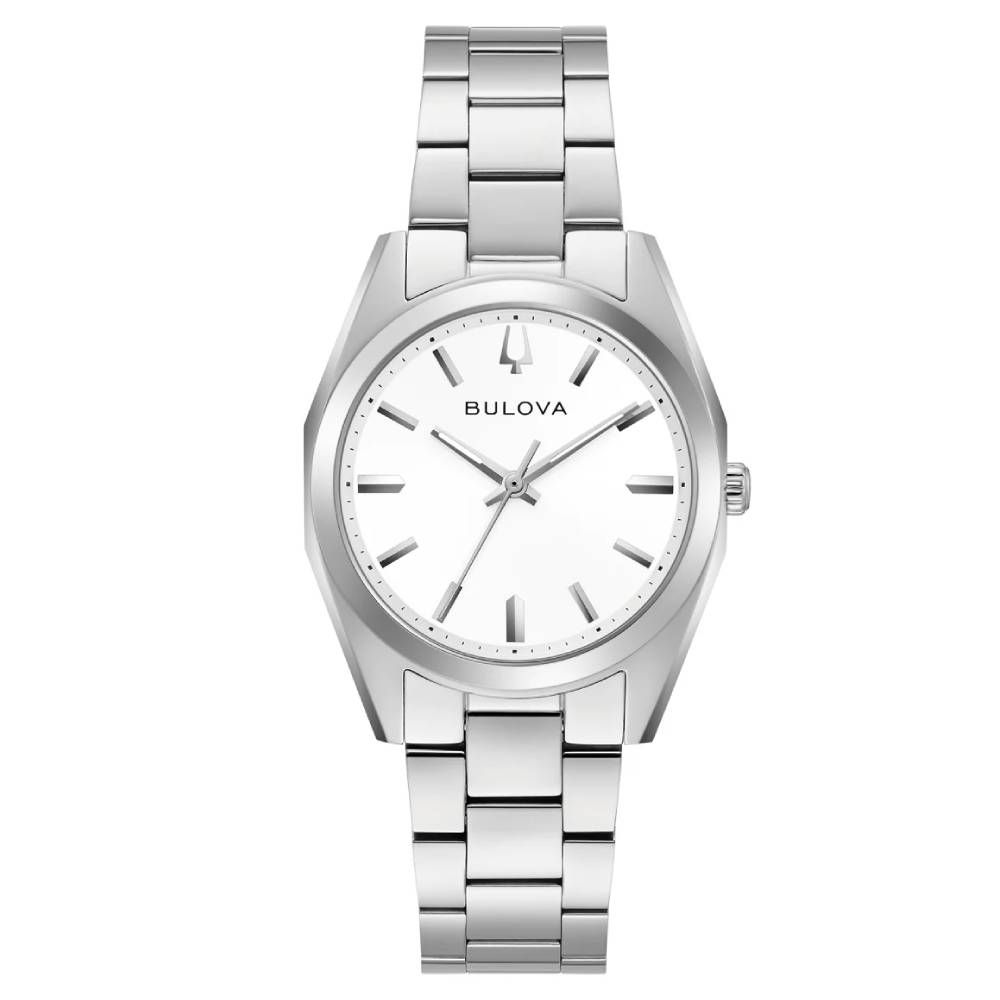 Bulova Classic Surveyor White Dial Women’s Watch (96L347) - Pop Phones, Australia