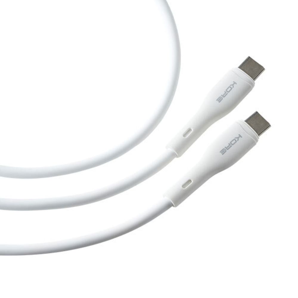Kore USB-C to USB-C Cable 1.5m – White - Pop Phones, Australia