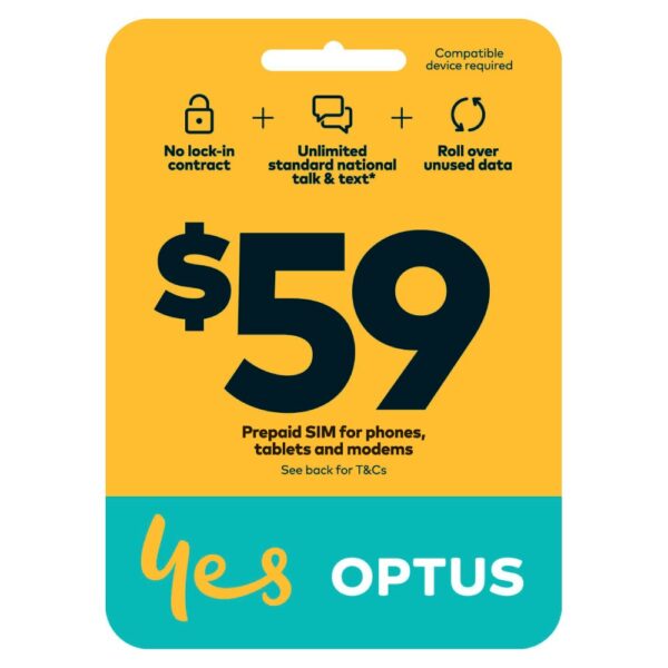 Buy Optus Flex Plus $59 Prepaid Simcard Online - Pop Phones, Australia