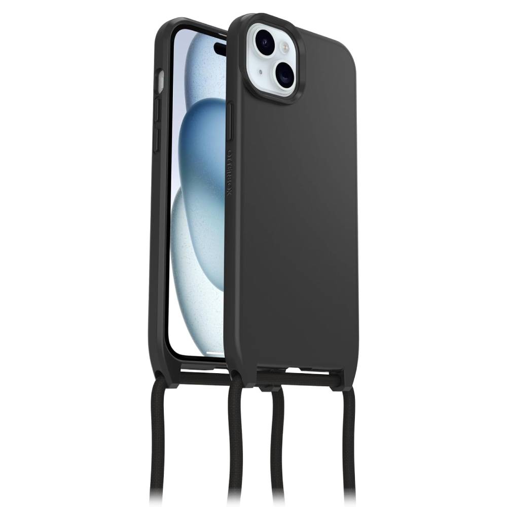OtterBox React Necklace Lanyard Strap MagSafe Case (Suits iPhone 15 Plus/ 14 Plus) – Black - Pop Phones, Australia