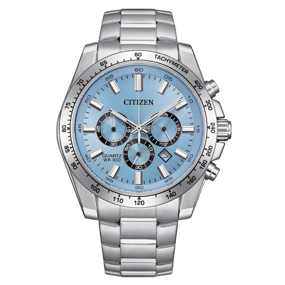 Citizen Classic Chronograph Quartz Blue Dial Men’s Watch (AN8230-59L) - Pop Phones, Australia