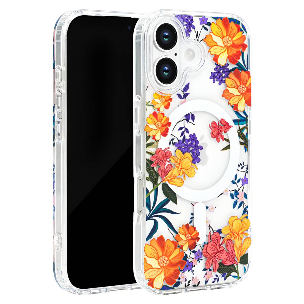 Soka Flower MagSafe Case (Suits iPhone 16) – Colorful Flower - Pop Phones, Australia